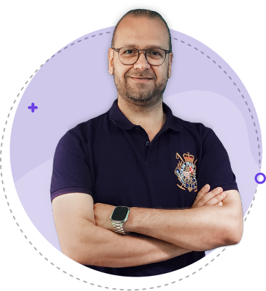 Books, flask and graduation cap.